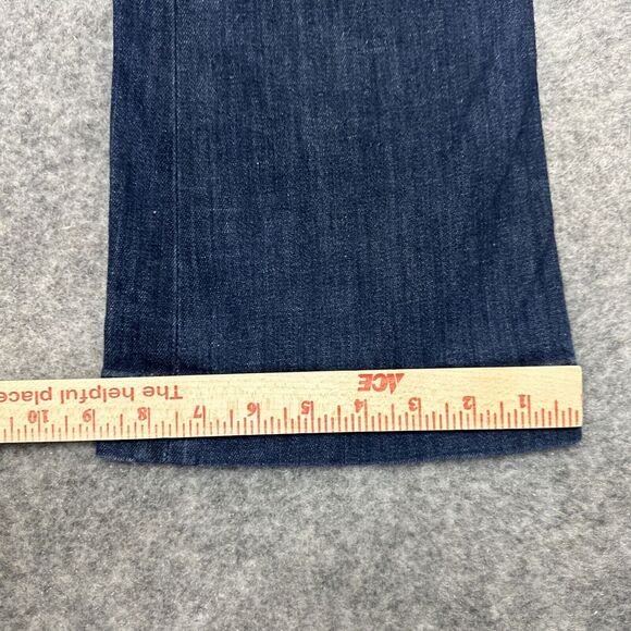 Gap 1969 Sexy Boot Women's Boot Cut Jeans Size 28 / 6 Blue Dark Wash Denim - Picture 6 of 14